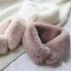 Faux Fur Neck Warmer Coat Collar - Wool Fleece Scarf For Women