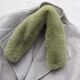 Faux Fur Neck Warmer Coat Collar - Wool Fleece Scarf For Women