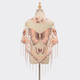 Printed Butterfly Lace Triangle Scarf With Tassel Shawl - Elegant Solid Color Summer Fashion Cape