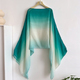 spring and summer women plain colour travel ethnic style shawl cotton linen feel thin type sunscreen beach towel split shawl