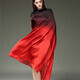 Gradient Silk Scarf For Women Long Shawls And Wraps