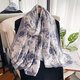 Classic Silk Scarf Large Fashion Print Beach Hijab Shawl