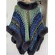 women's fur coat cape poncho wool warm fashion striped knitted shawl cloak with fur trim luxury faux fur poncho cape cardigan