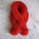 fur rabbit plush thick warm scarf autumn and winter new fashion solid color fur ball cross student children clothes accessories