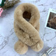 fur rabbit plush thick warm scarf autumn and winter new fashion solid color fur ball cross student children clothes accessories