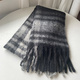 Streifen Kaschmirschal Damen Quaste Plaid Schal neu Winter warm Decke Schals dick Pashmina weich Hijab Wickel Echarpe Schal