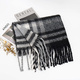 Streifen Kaschmirschal Damen Quaste Plaid Schal neu Winter warm Decke Schals dick Pashmina weich Hijab Wickel Echarpe Schal