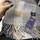 high quality00% wool scarf men winter autumn pure wool fashion classic warm thick british versatile muffler male shawl women