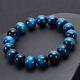 minimalist blue tiger eye stone beaded bracelet natural stone round beads bracelet for daily decoration