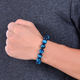 minimalist blue tiger eye stone beaded bracelet natural stone round beads bracelet for daily decoration