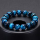 minimalist blue tiger eye stone beaded bracelet natural stone round beads bracelet for daily decoration