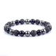 natural stone bead bracelet man women triple protection reiki jewelry tiger eye howlite malachite couple bracelet homme gift