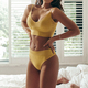 cinoon women seamless bra set thong low waist panties wire free bra bralette lingerie brassiere cotton female underwear set