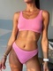 Women Seamless Bra Set High Waist Thongs Wireless Lingerie Sport Underwear