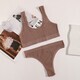 Women Seamless Bra Set High Waist Thongs Wireless Lingerie Sport Underwear