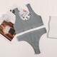 Women Seamless Bra Set High Waist Thongs Wireless Lingerie Sport Underwear
