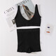 Seamless V-Neck Wireless Bra And Shorts Set