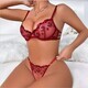 casland underwear lace transparent bra exotic sets thong woman fancy sensual luxury embroidery lingerie set