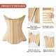 miiow u-shaped waist trainer corset women buttoned shapers breast lifted waist trainer steel bone slimming breathable shapewear