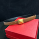 Thin 2.5Cm Leather Belt With Metal Buckle For Women