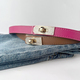 Cow Leather Rhinestone Buckle Belt For Jeans Luxury Star Style