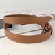 Cow Leather Rhinestone Buckle Belt For Jeans Luxury Star Style