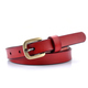 Women’S Leather Belt With Golden Buckle – Black Dress & Jean Waistband