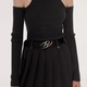 Women’S Black Pu Leather Punk Corset Belt