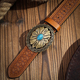 Decorative Printed Carved Denim Waistband Belt