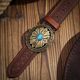 Decorative Printed Carved Denim Waistband Belt