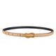 Retro Gold Buckle Genuine Leather Belt For Women
