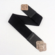 Women's Elastic Wide Belt With Golden Buckle For Dress And Overcoat