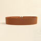 Women's Elastic Wide Belt With Golden Buckle For Dress And Overcoat