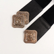 Women's Elastic Wide Belt With Golden Buckle For Dress And Overcoat