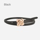 Fashion Rose Girdling Belt With Alloy Buckle For Women