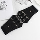 Retro Elastic Wide Waistband Dress Belt For Women