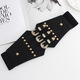 Retro Elastic Wide Waistband Dress Belt For Women