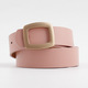 Vintage Buckle Women's Belt For Trousers Red Pu Leather Ladies Fashion Belt
