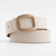 Vintage Buckle Women's Belt For Trousers Red Pu Leather Ladies Fashion Belt