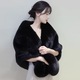 Faux Fur Cape Cheongsam Wedding Shawl Winter Cloak Wrap