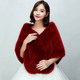 Faux Fur Cape Cheongsam Wedding Shawl Winter Cloak Wrap