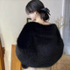 Faux Fur Cape Cheongsam Wedding Shawl Winter Cloak Wrap