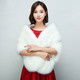 Faux Fur Cape Cheongsam Wedding Shawl Winter Cloak Wrap