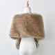 Faux Fox Fur Shawl Cape Cheongsam Wedding Dress Wrap