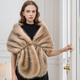 Faux Fox Fur Shawl Cape Cheongsam Wedding Dress Wrap