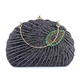 Pailletten Perlen Pfau Abend Clutch Tasche Für Damen