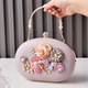 Floral Pu Fabric Shoulder Evening Clutch Bag