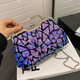 Multicolor Sequin Evening Bag With Chain Shoulder Crossbody Clutch
