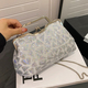 Multicolor Sequin Evening Bag With Chain Shoulder Crossbody Clutch