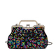Multicolor Sequin Evening Bag With Chain Shoulder Crossbody Clutch